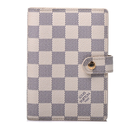 Louis Vuitton Damier Azur Small Ring Agenda Cover 1 of 4