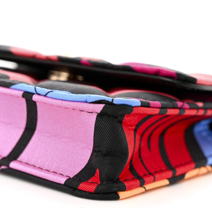 Chanel Canvas Printed CC Mini Clutch With Chain Multicolor 10 of 10