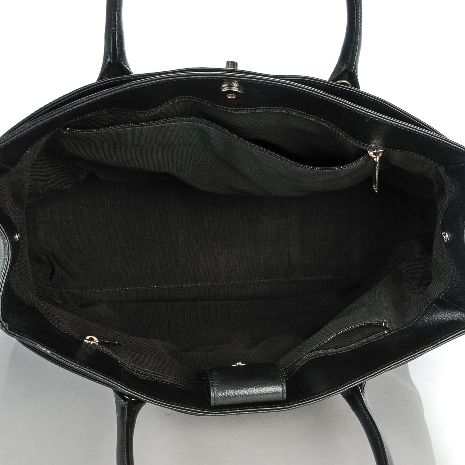 Chanel Calfskin Cerf Executive Shopper Tote Black 6 of 8