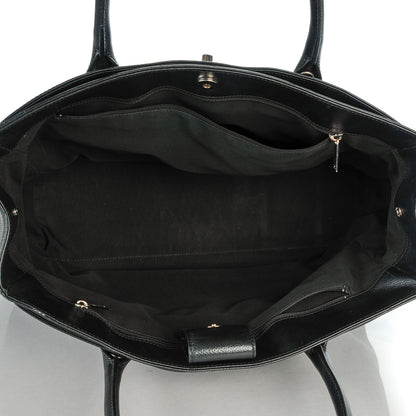 Chanel Calfskin Cerf Executive Shopper Tote Black 6 of 8