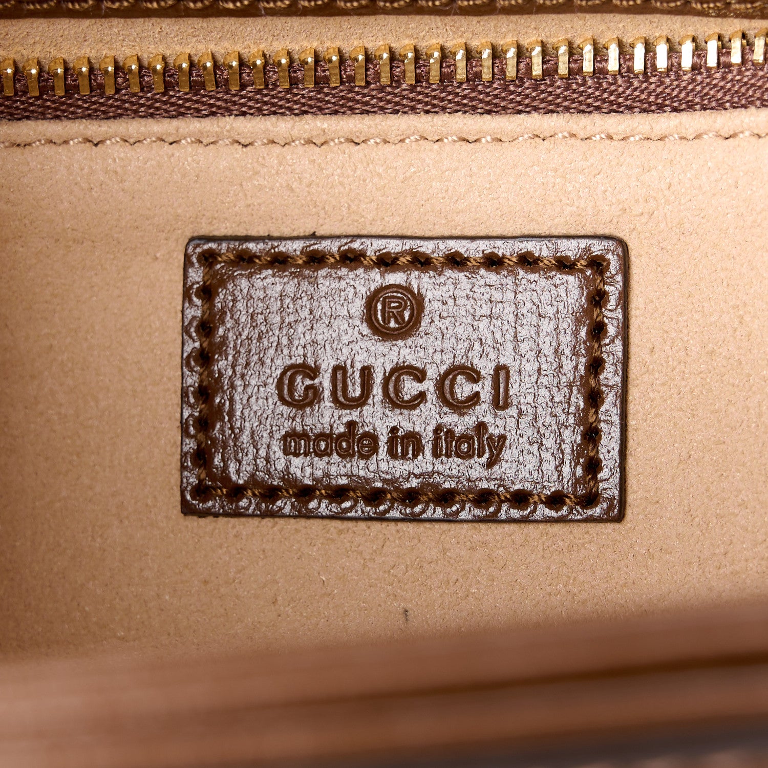 Gucci GG Supreme Monogram Horsebit 1955 Shoulder Bag Beige Brown Sugar 8 of 12