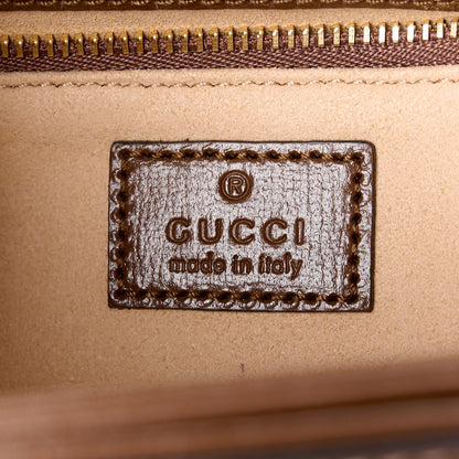 Gucci GG Supreme Monogram Horsebit 1955 Shoulder Bag Beige Brown Sugar 8 of 12