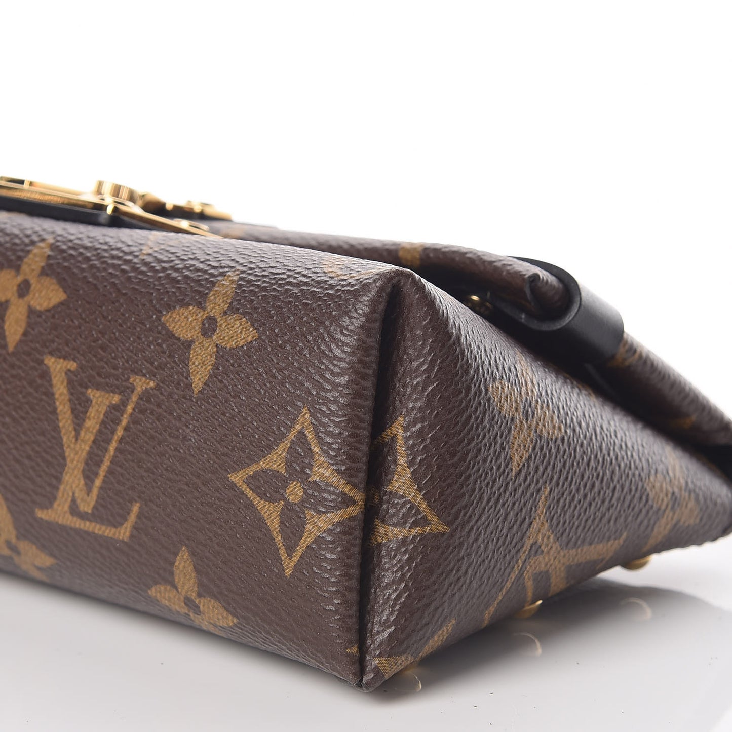 Monogram Triangle Chain Wallet Black
