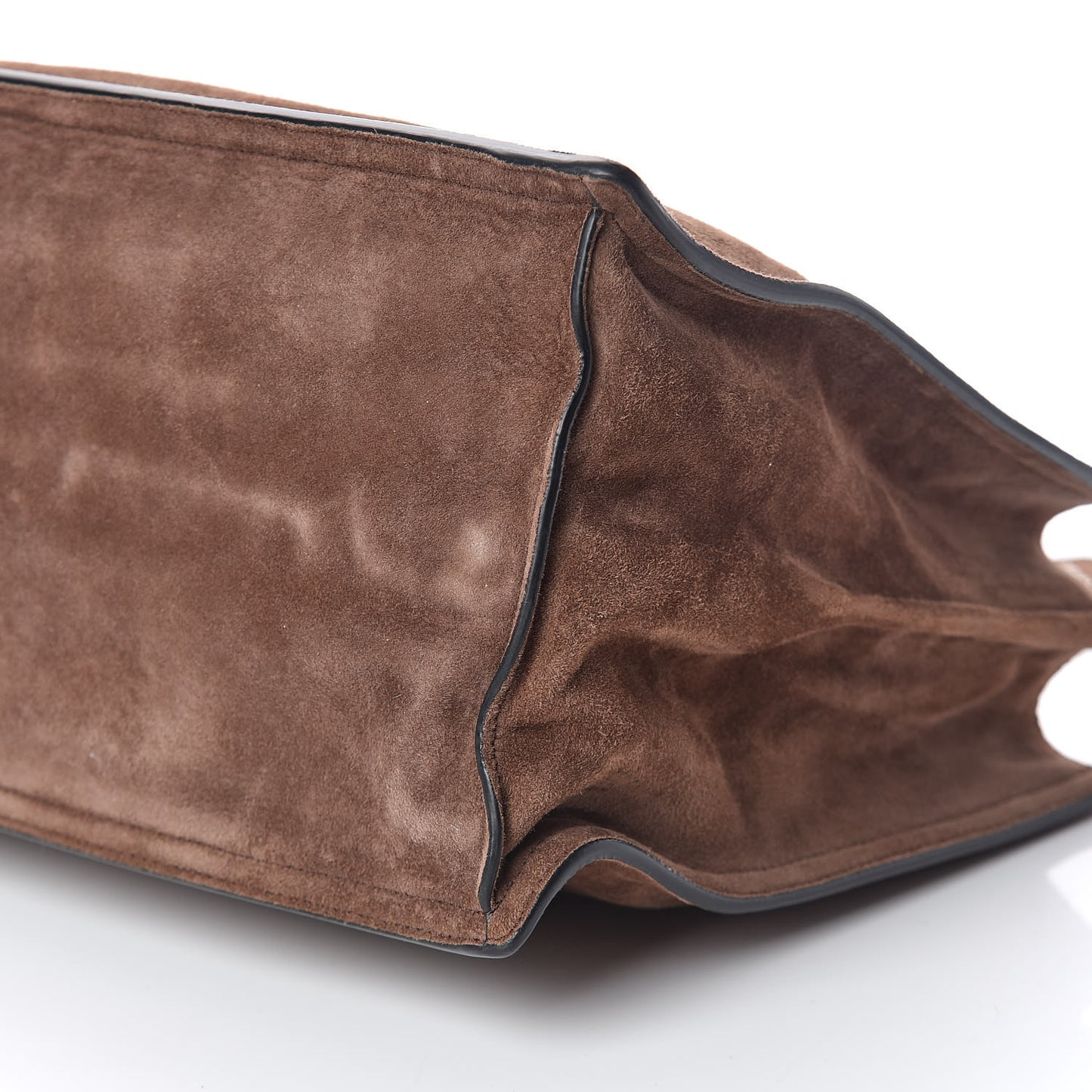 Suede Etiquette Tote Bruciato Astrale