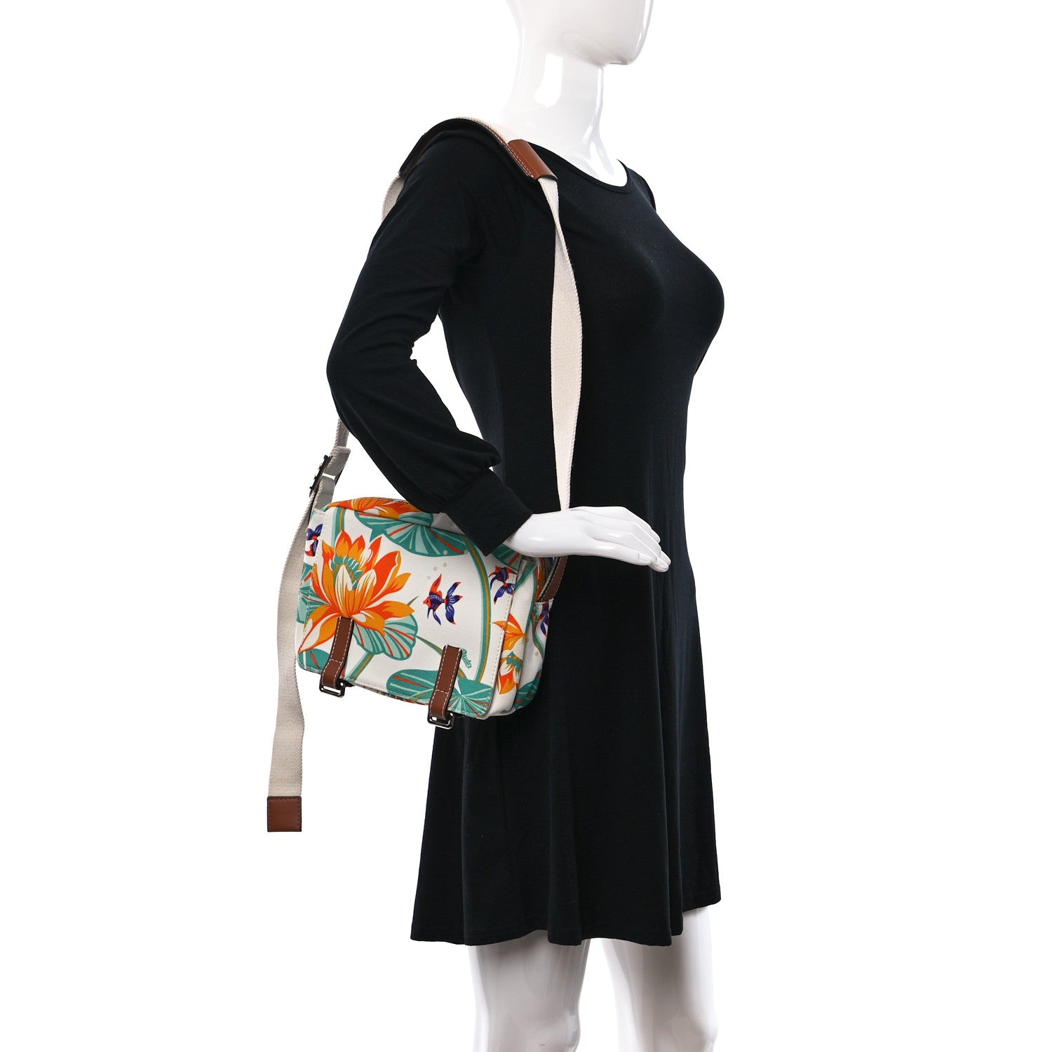 Loewe Canvas Waterlily Print Paula's Ibiza Messenger Multicolor 2 of 9
