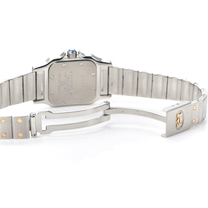 Cartier Stainless Steel 18K Yellow Gold 24mm Santos De Cartier Galbee Quartz Watch 5 of 5