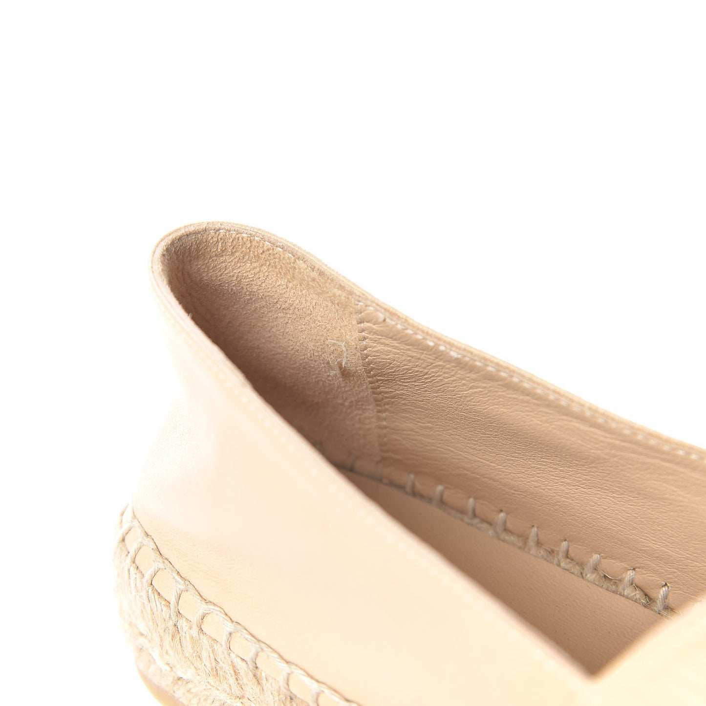 Lambskin CC Espadrilles 37 Beige Black