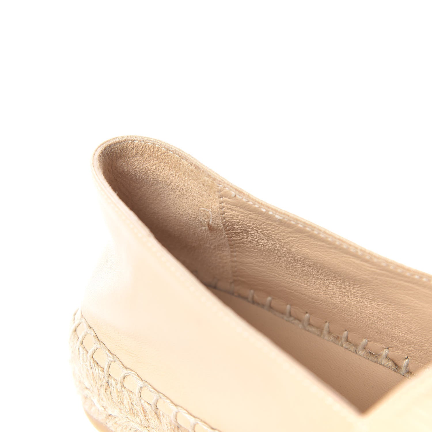 Chanel Lambskin CC Espadrilles 37 Beige Black 11 of 11