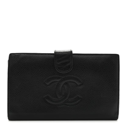Chanel Caviar Timeless CC French Wallet Black 1 of 8