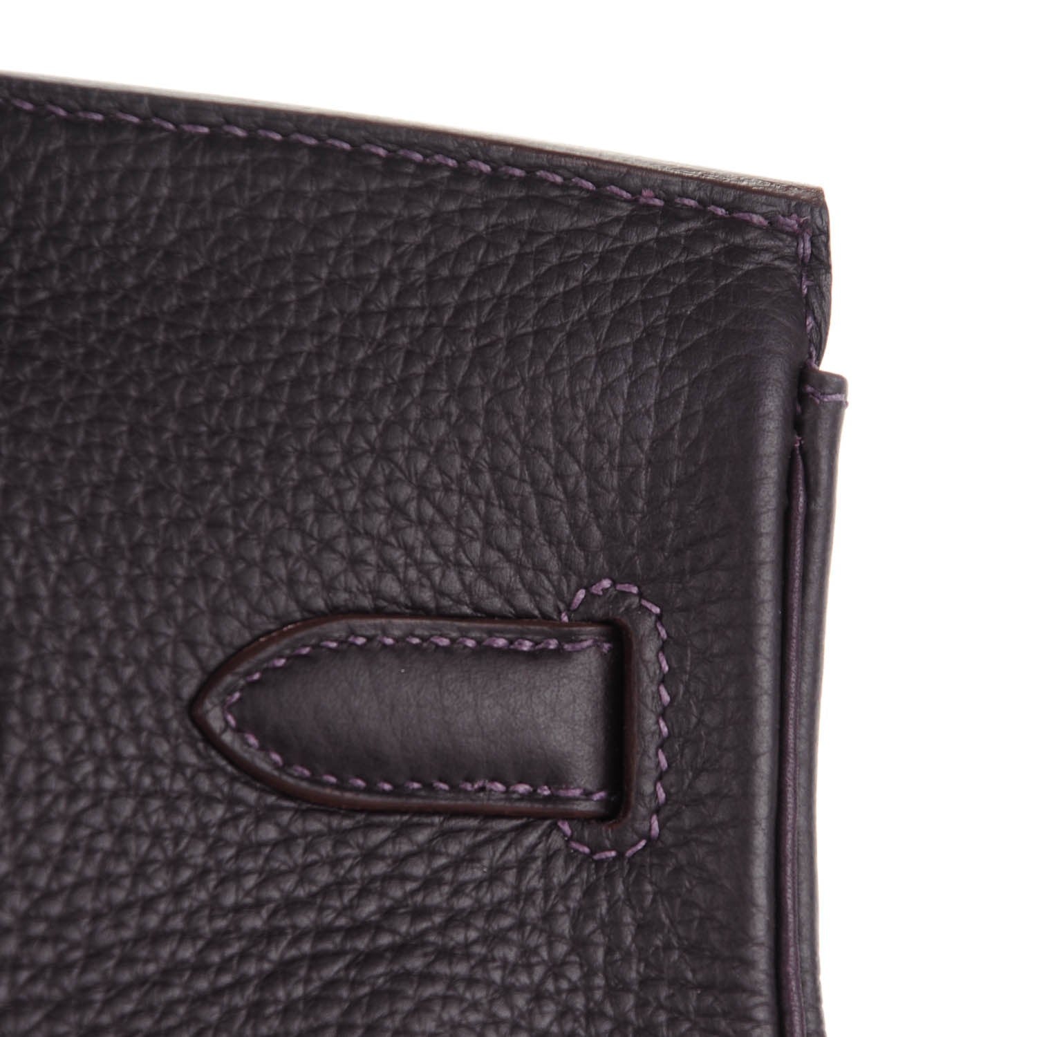 Hermes Taurillon Clemence Birkin 30 Raisin 24 of 25