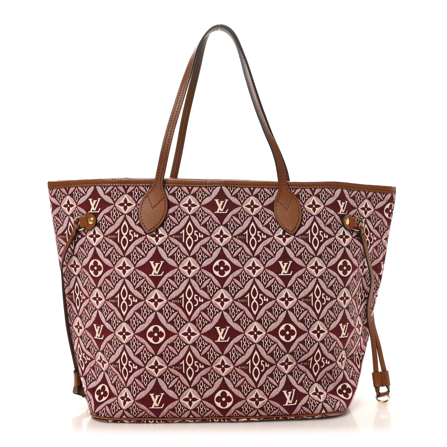 Louis Vuitton Jacquard Since 1854 Neverfull MM Bordeaux 1 of 9
