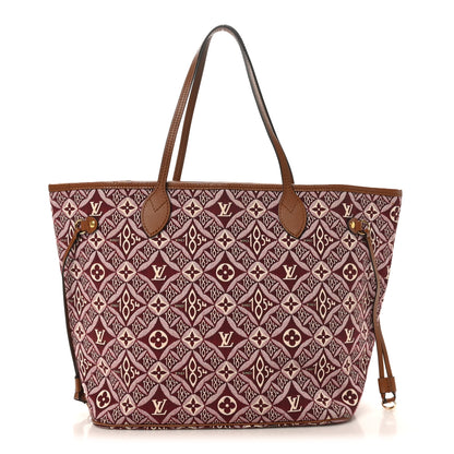 Louis Vuitton Jacquard Since 1854 Neverfull MM Bordeaux 1 of 9