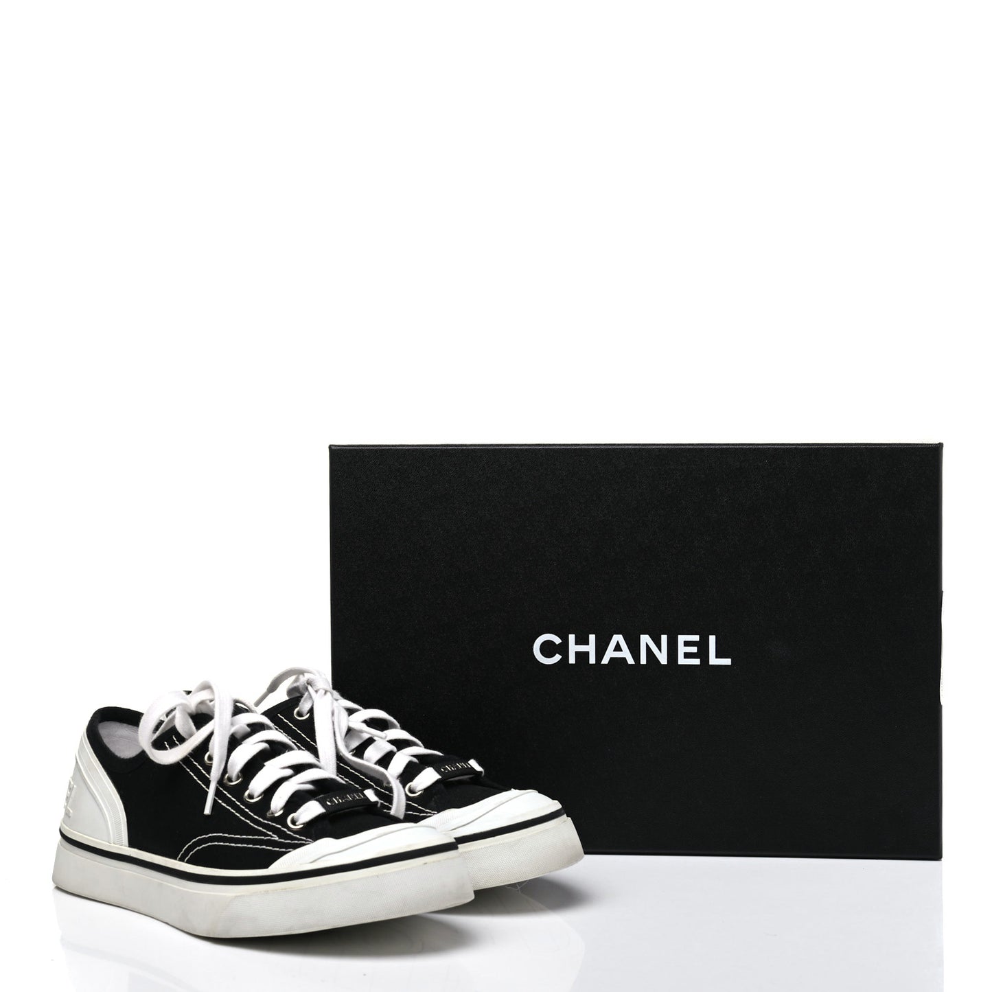 Canvas Lace Up Cap Toe Sneakers 36.5 Black