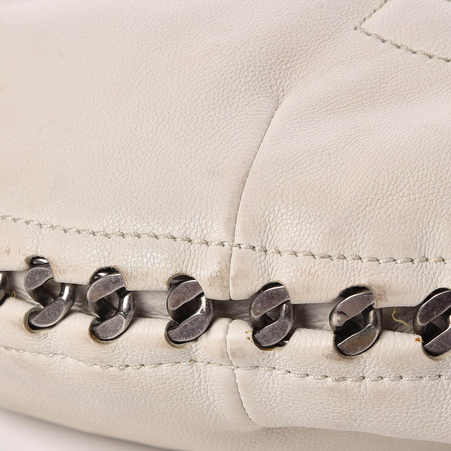 Chanel Calfskin Modern Chain Hobo White 11 of 12