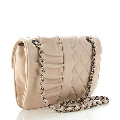Chanel Lambskin Quilted Pile Ou Face Flap Beige Clair 3 of 7