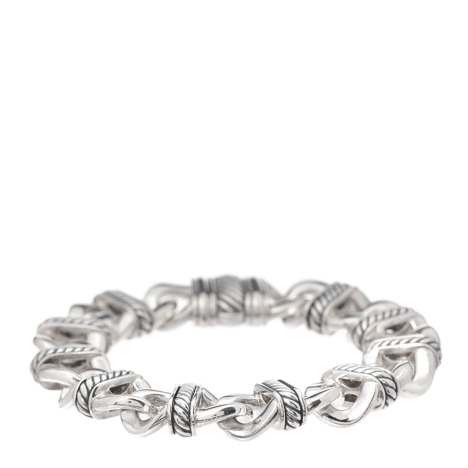 David Yurman Sterling Silver 14mm Madison Curb Cable Link Bracelet 1 of 4