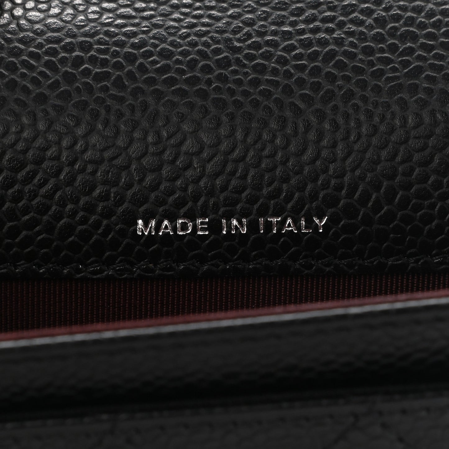 Caviar Quilted Flap Card Holder Wallet Black