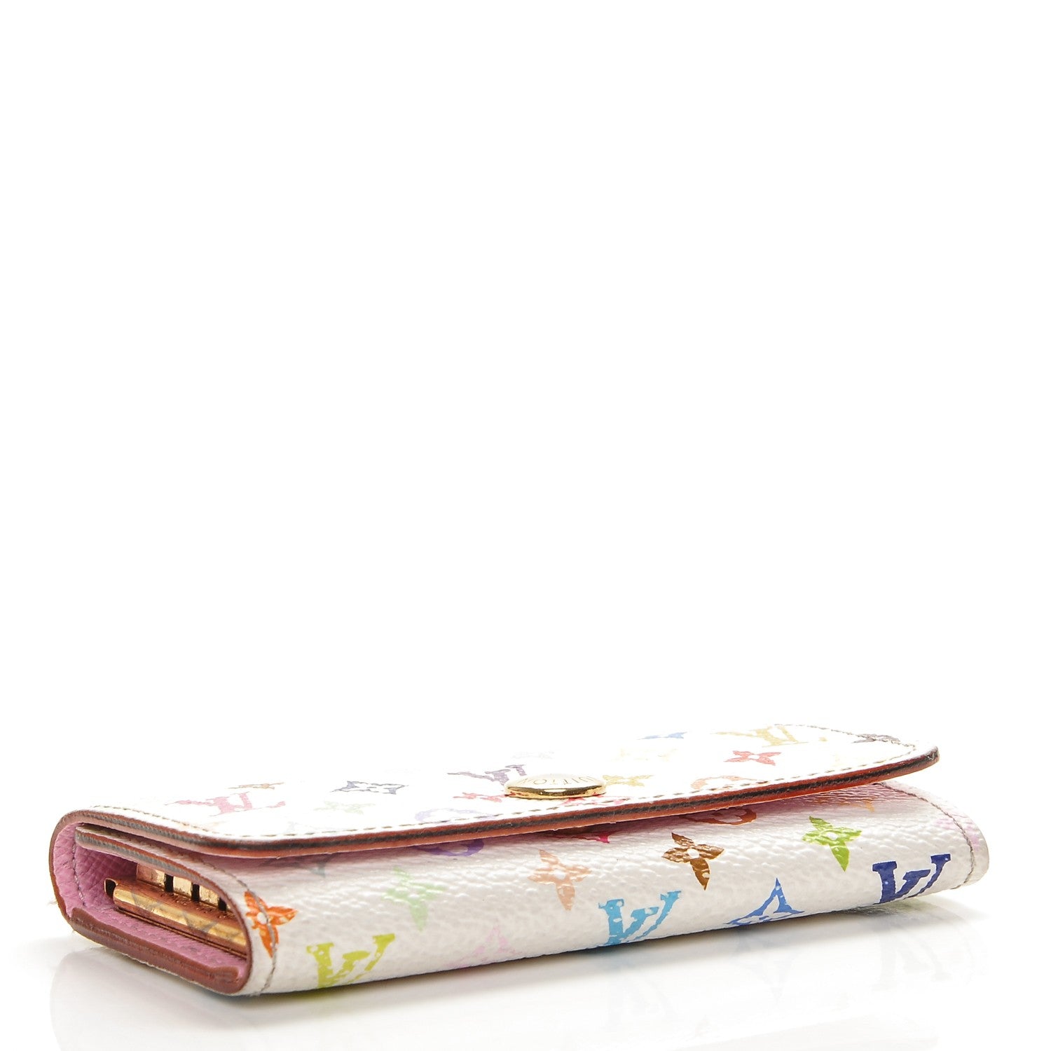 Louis Vuitton Monogram Multicolor Multicles 4 Key Holder White Litchi 4 of 8