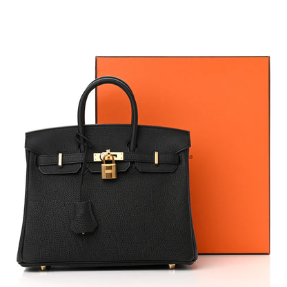 Hermes Togo Birkin 25 Black 10 of 10