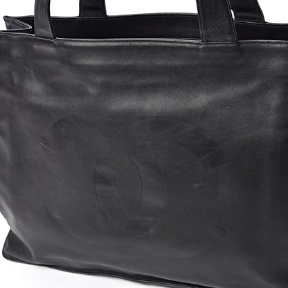 Chanel Lambskin CC Tote Black 11 of 12