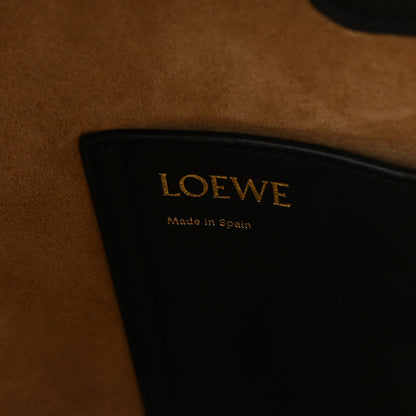 Loewe Smooth Calfskin Medium Pebble Bucket Bag Black 6 of 9
