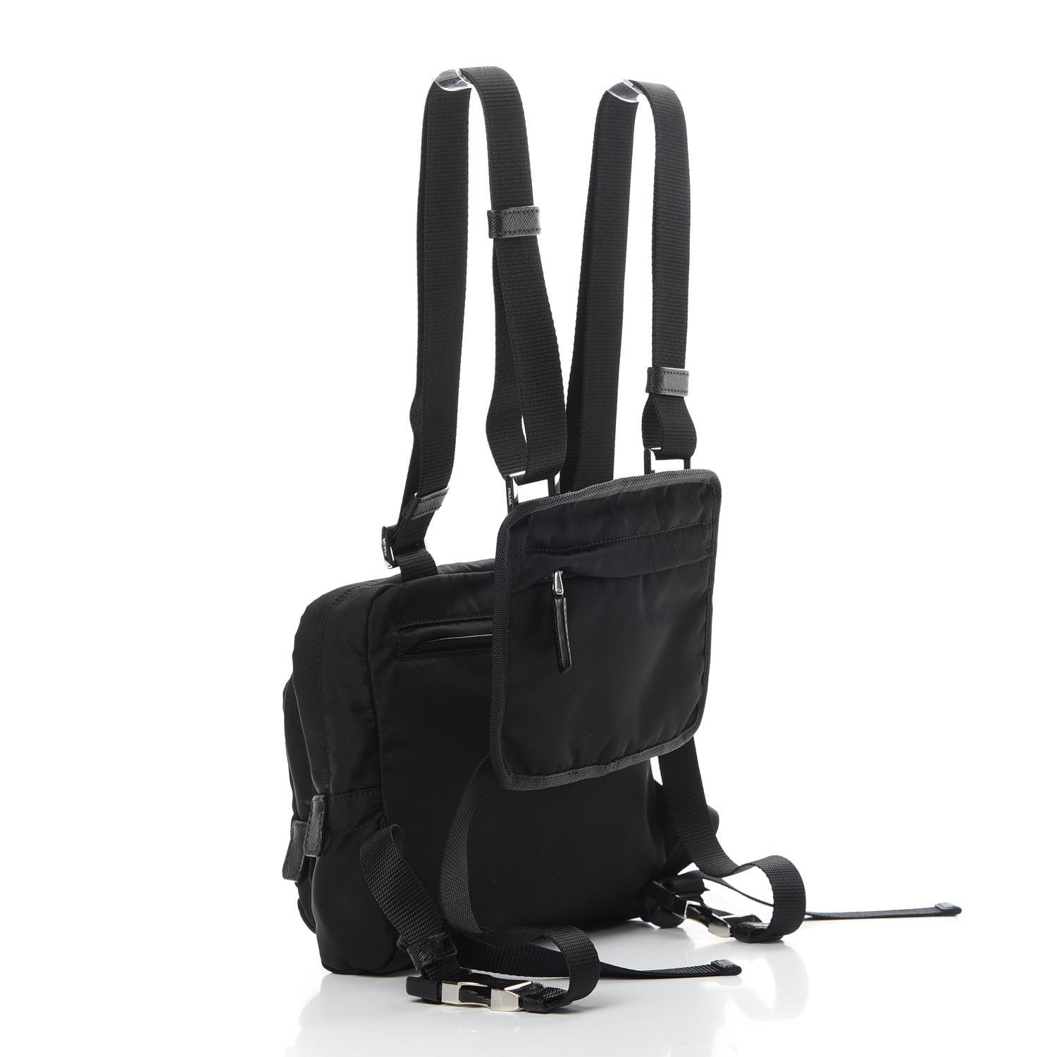 Prada Tessuto Nylon Montagna Harness Bag Black 2 of 9