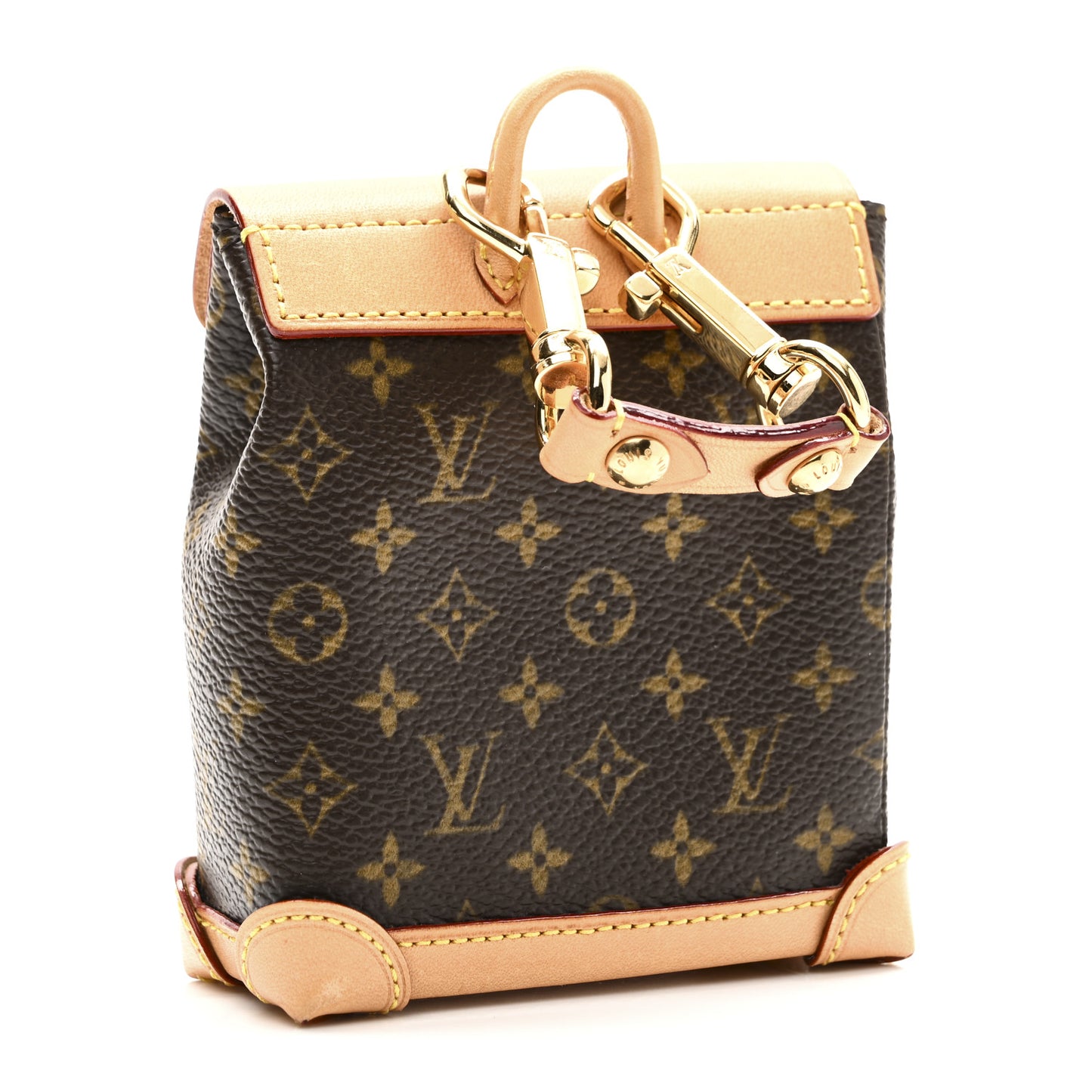 Monogram Mini Steamer Bag Charm