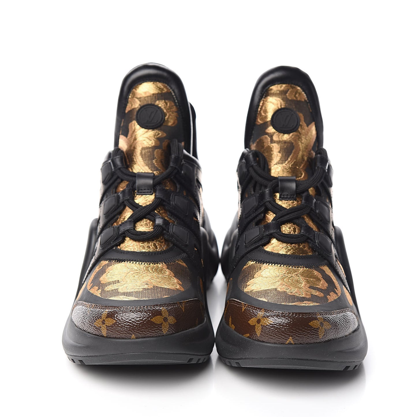 Monogram LV Archlight Sneakers 41 Gold Black