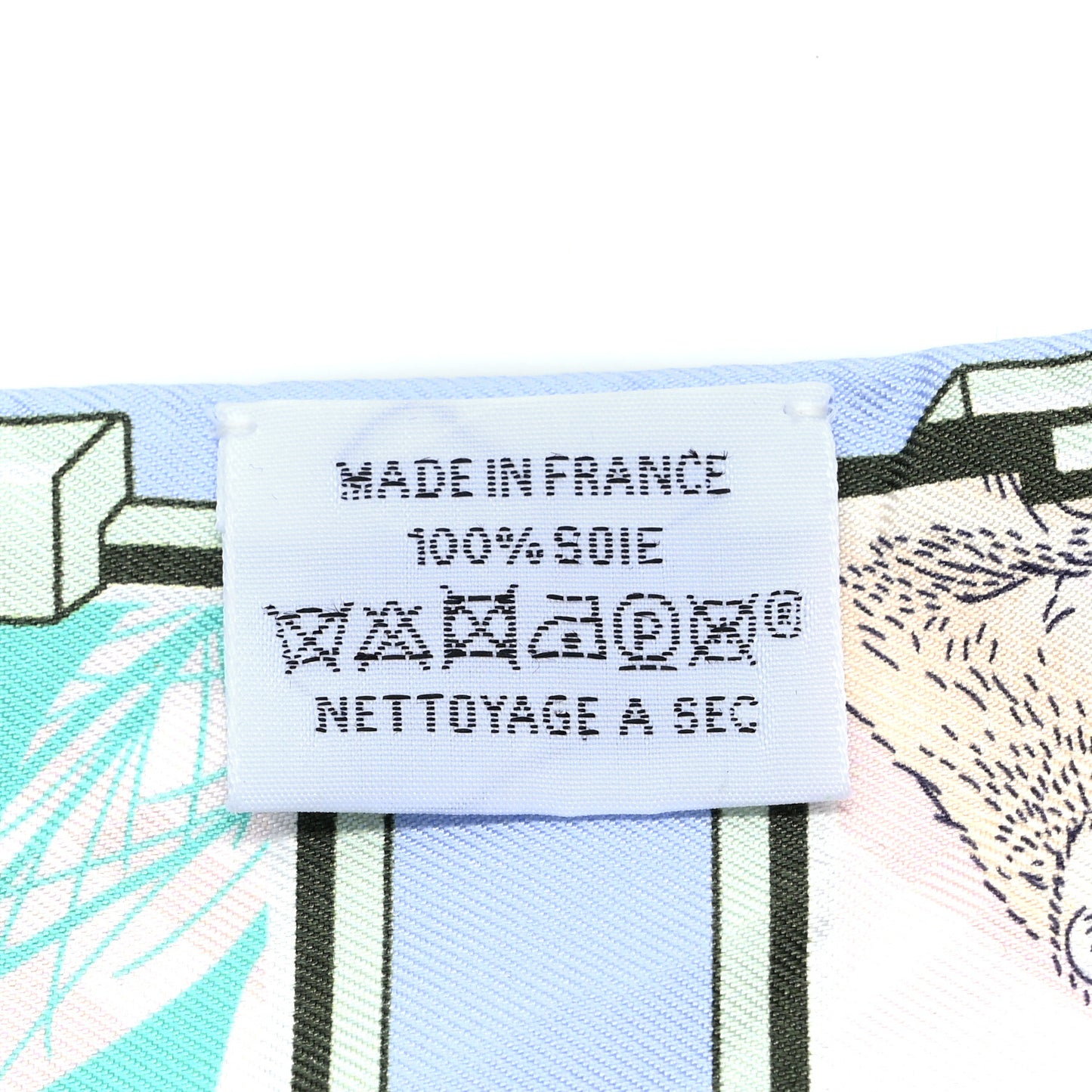 Silk Story Twilly Blue Pale Rose Vert