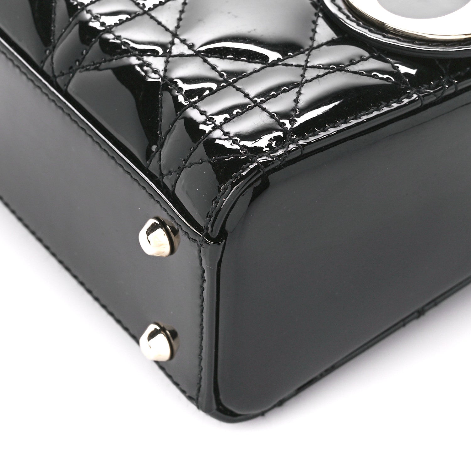 Christian Dior Patent Cannage Mini Lady Dior Black 10 of 10