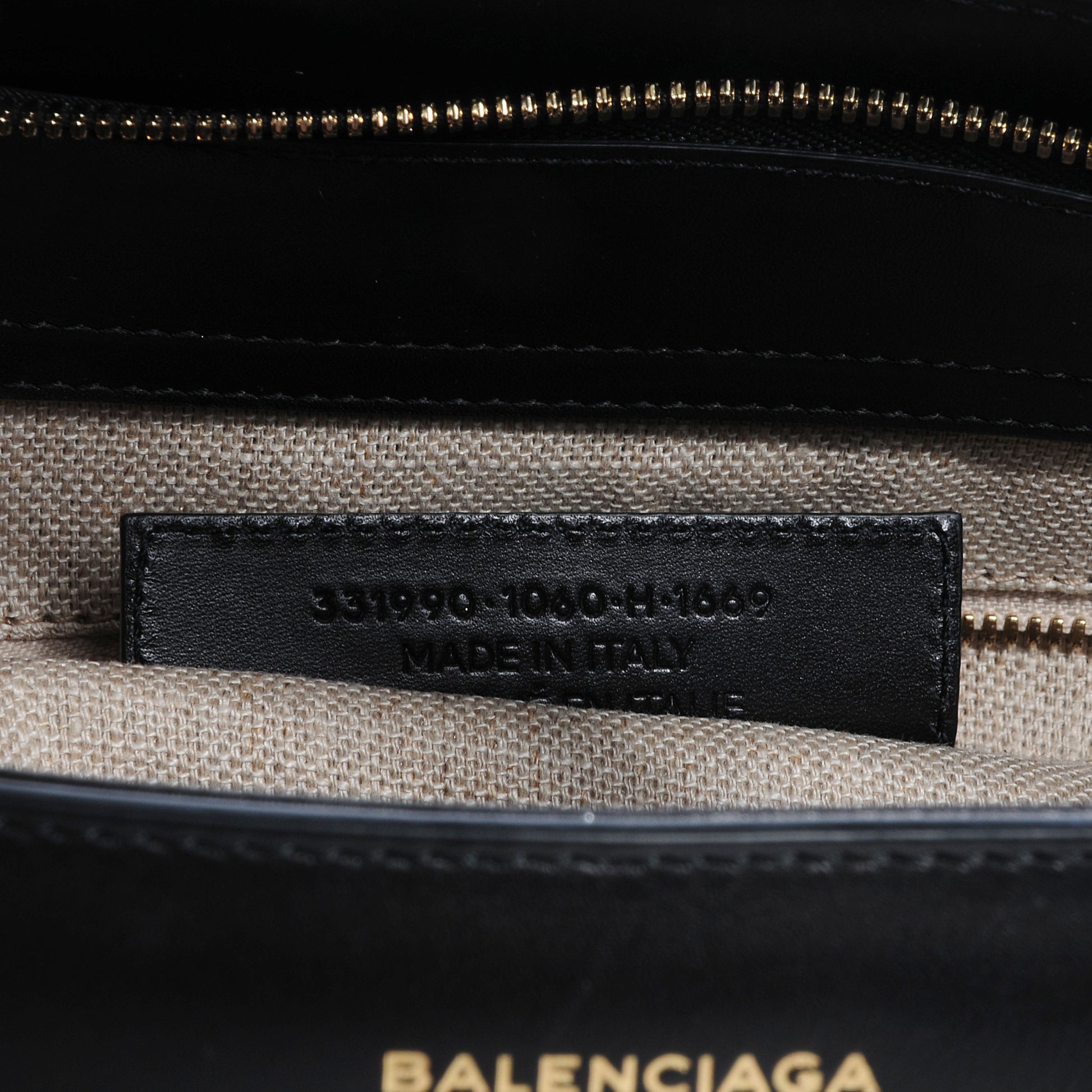 Balenciaga Calfskin Padlock Nude Work S Elaphe Snakeskin Top Handle Black 6 of 7