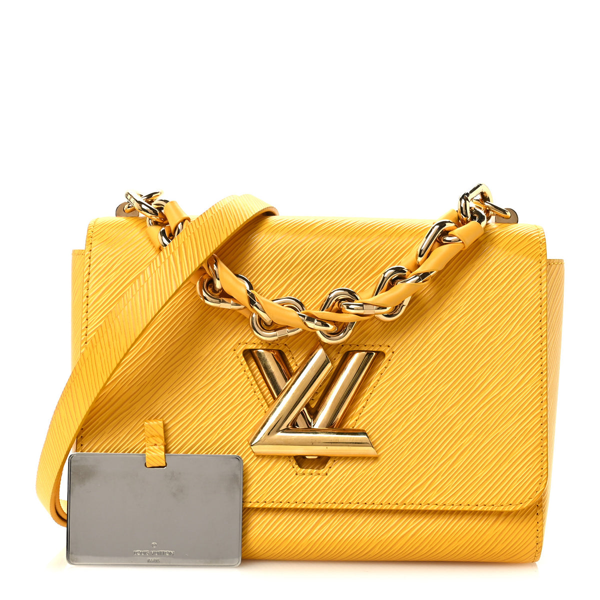 Louis Vuitton Epi Twist Braided Strap Shoulder Bag MM Sunflower 3 of 10