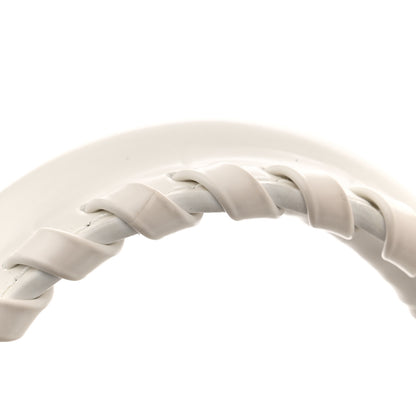 Balenciaga Semi Shiny Calfskin Crocodile Embossed Neo Classic Silver Hardware Mini City White 17 of 17