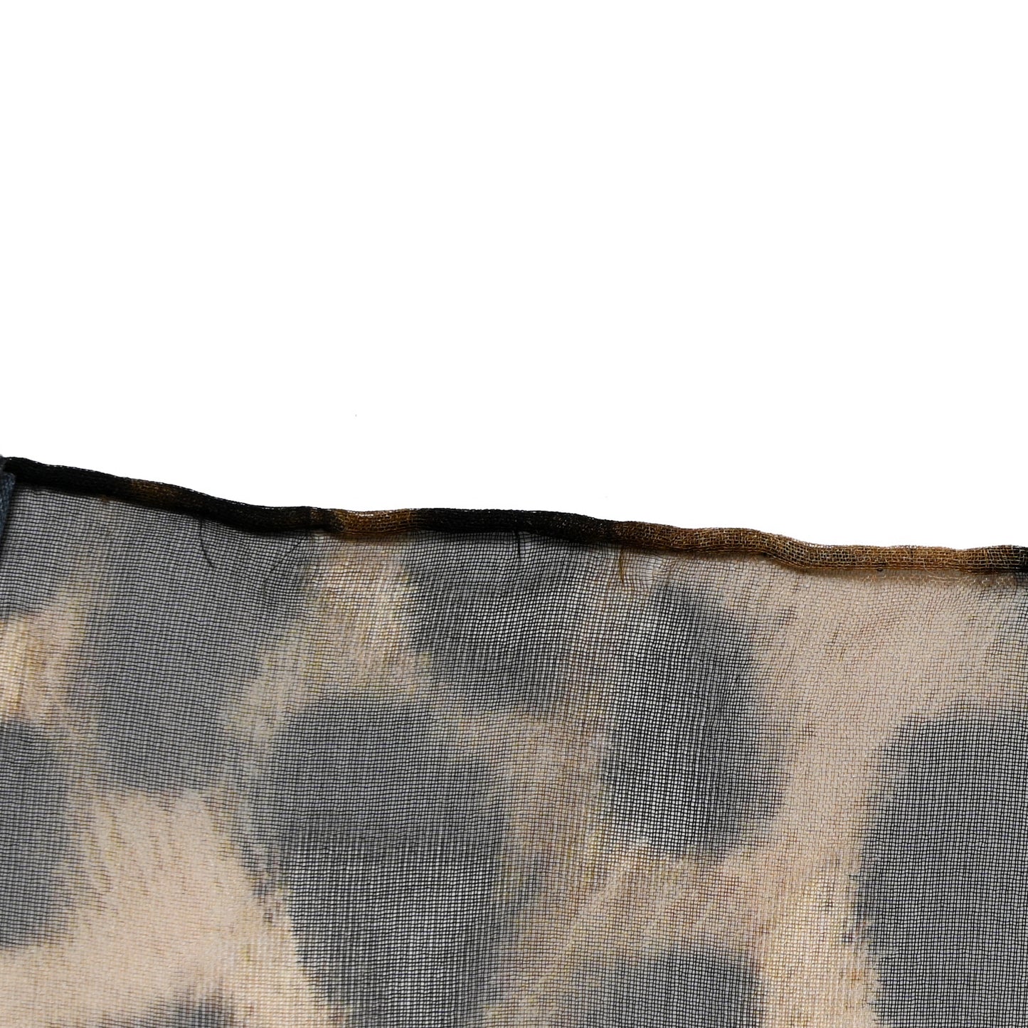 Silk Chiffon Leopard Skull Scarf Brown