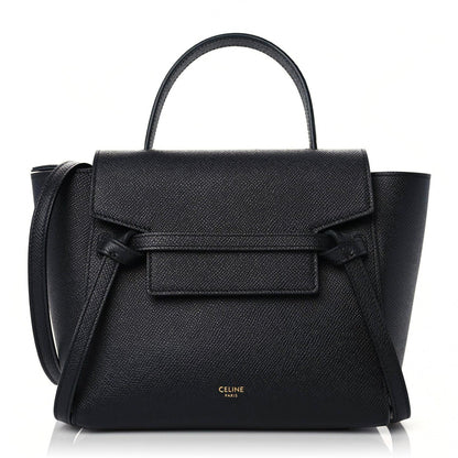 Celine Grained Calfskin Nano Belt Bag Black 1 of 11