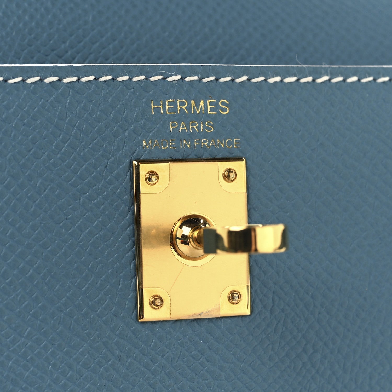 Hermes Epsom Kelly Sellier 25 New Blue Jean 6 of 11