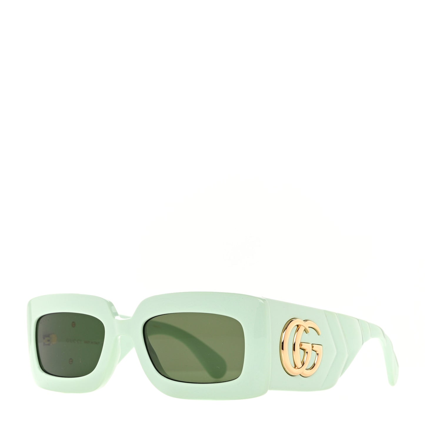 Acetate Rectangular Sunglasses GG0811S Green