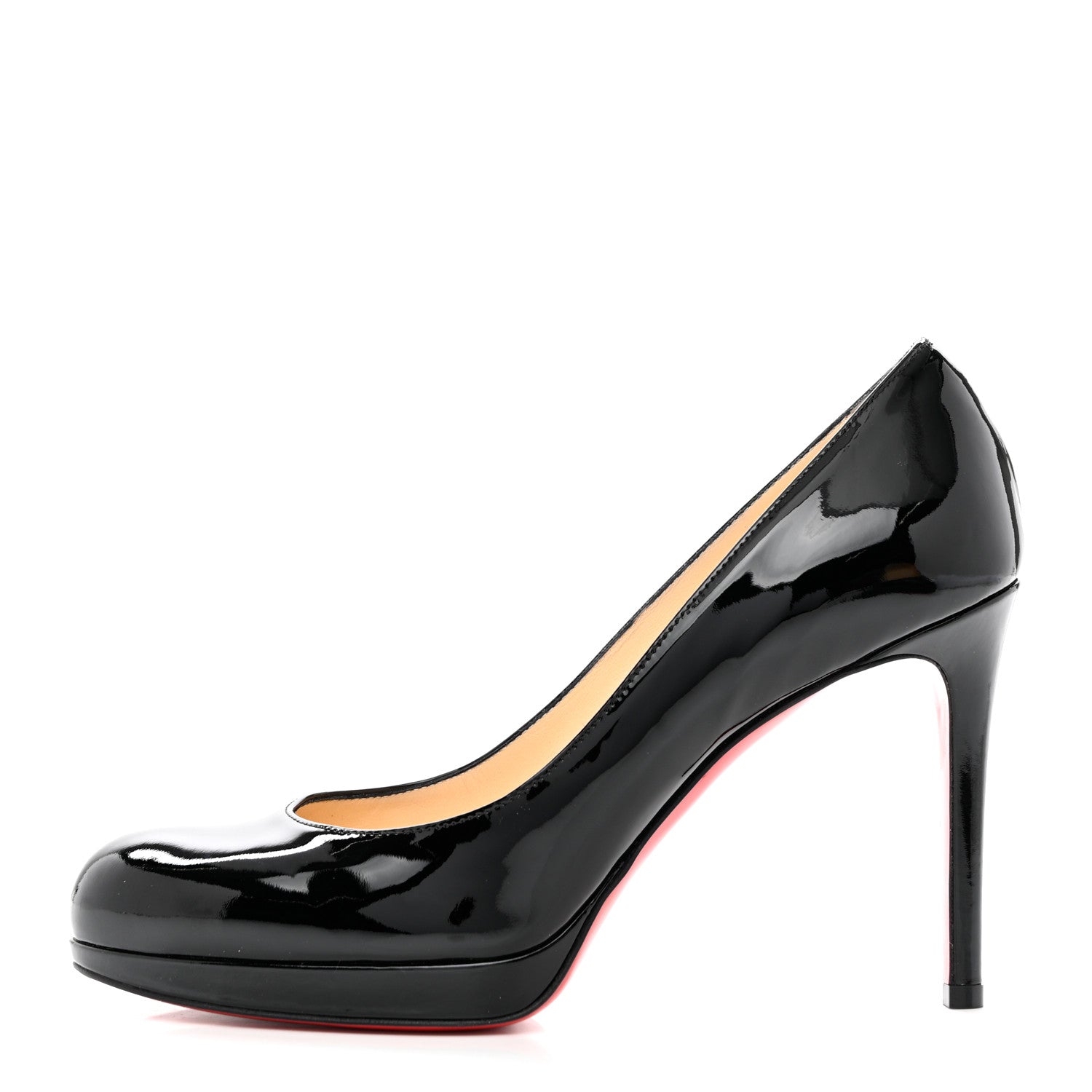Christian Louboutin Patent New Simple 100 Pumps 37 Black 1 of 8