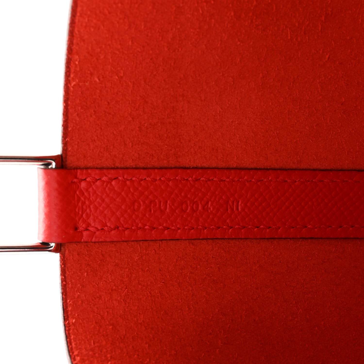 Hermes Epsom Tressage De Cuir Picotin Lock 22 MM Rouge Coeur Bleu du Nord Rouge H 6 of 11