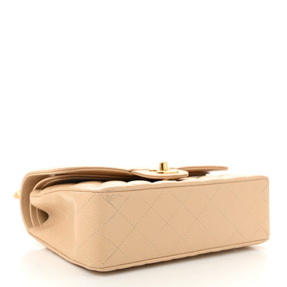 Chanel Caviar Quilted Small Double Flap Beige 4 of 11
