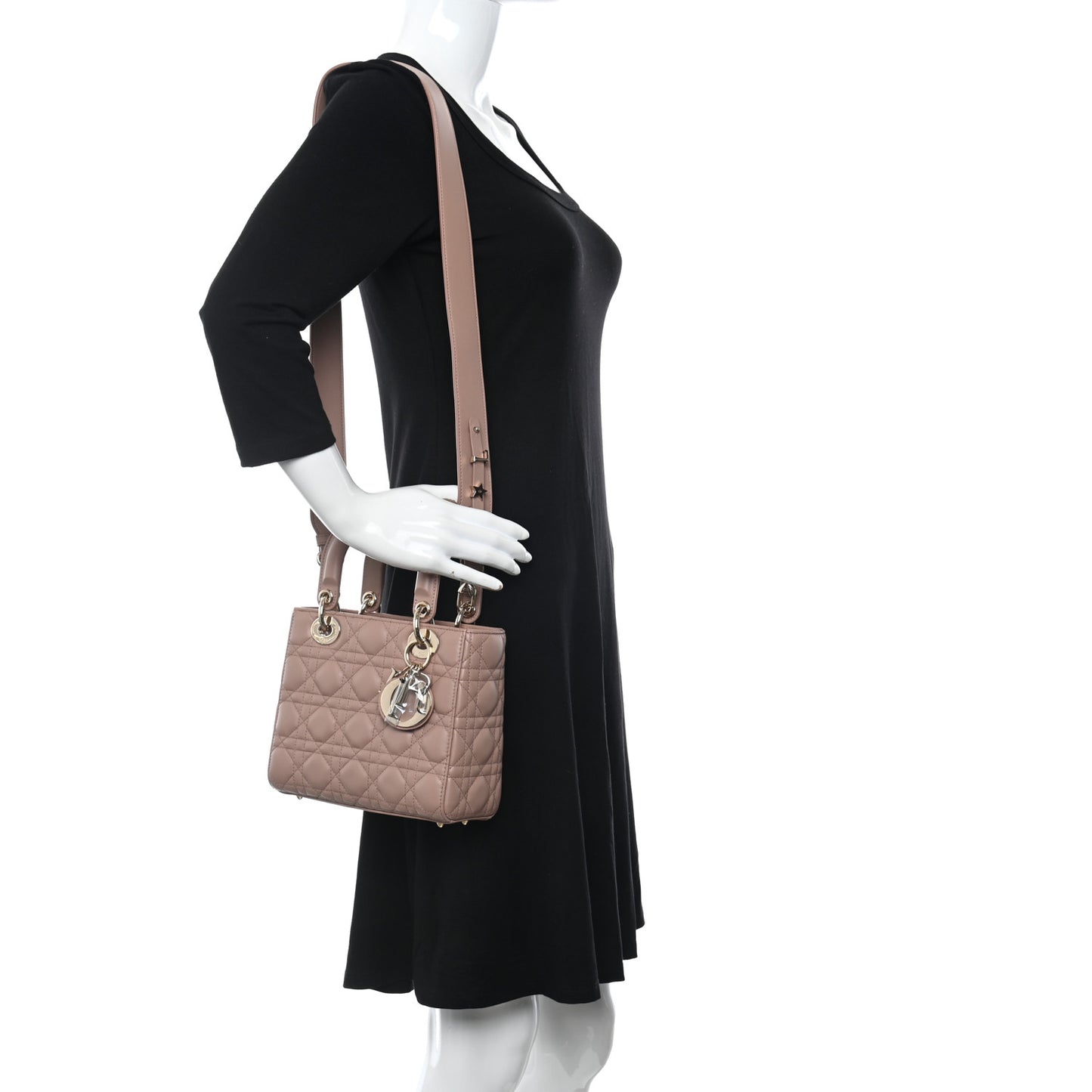 Lambskin Cannage Small My ABC Dior Lady Dior Blush