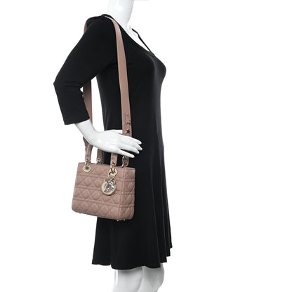 Christian Dior Lambskin Cannage Small My ABC Dior Lady Dior Blush 2 of 9