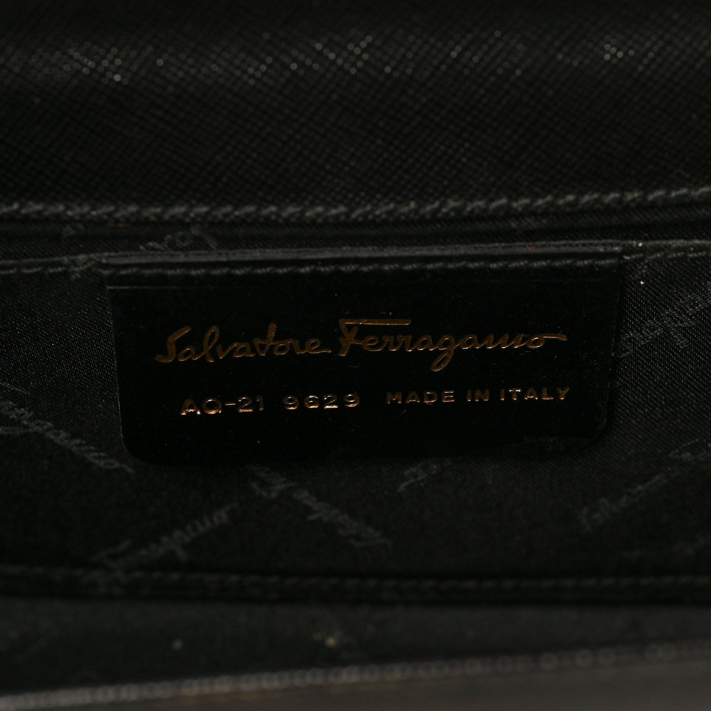 Calfskin Gancini Chain Crossbody Black