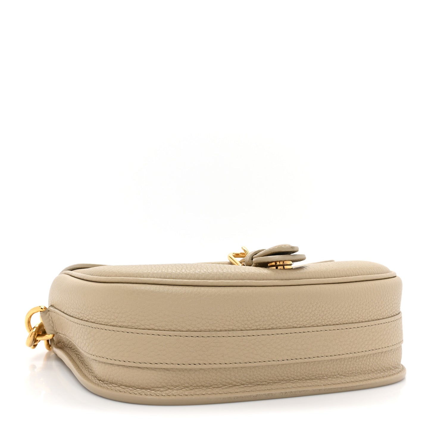 Grained Calfskin Medium Bobby Flap Beige