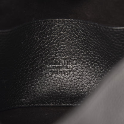 Valentino Garavani Pebbled Calfskin Medium Rockstud Flip Lock Crossbody Bag Black 6 of 14