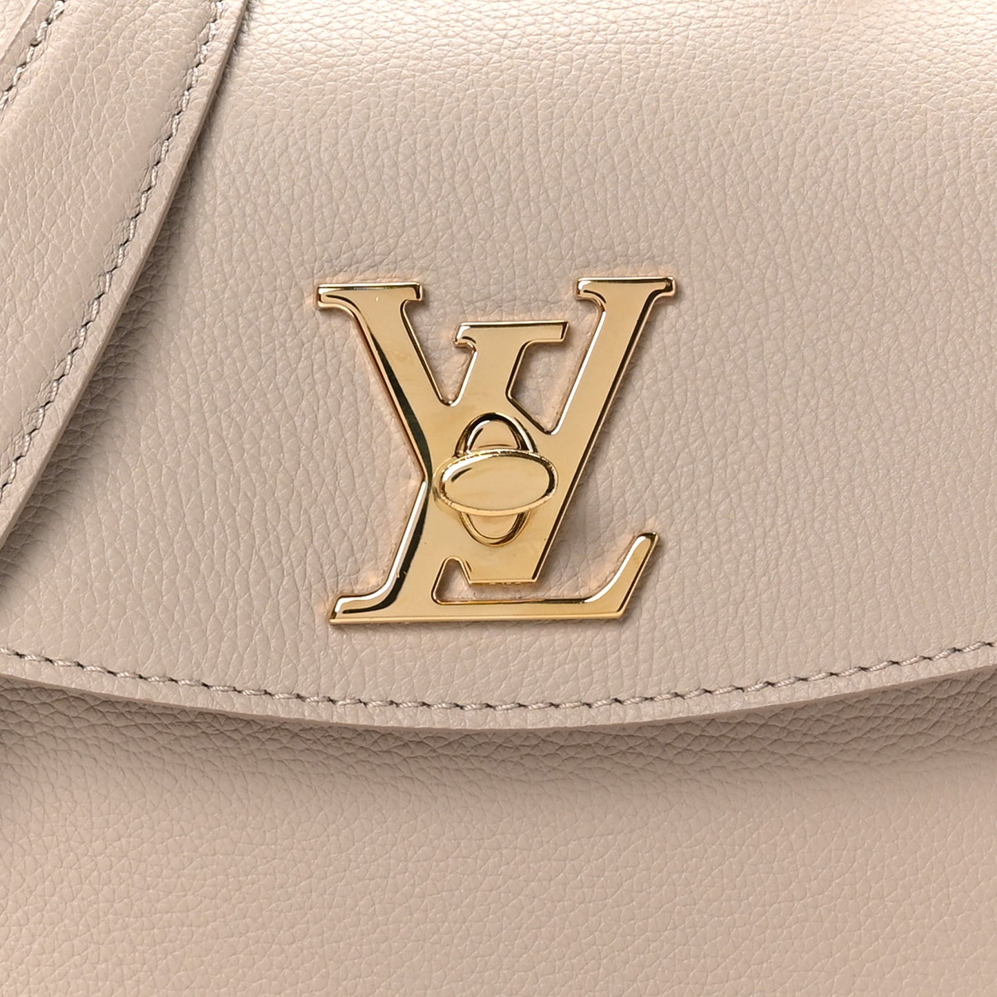 Soft Calfskin Mini Lockme Ever Greige