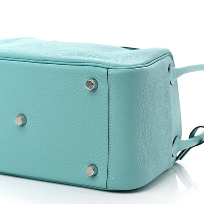 Hermes Taurillon Clemence Lindy 26 Bleu Atoll 10 of 10