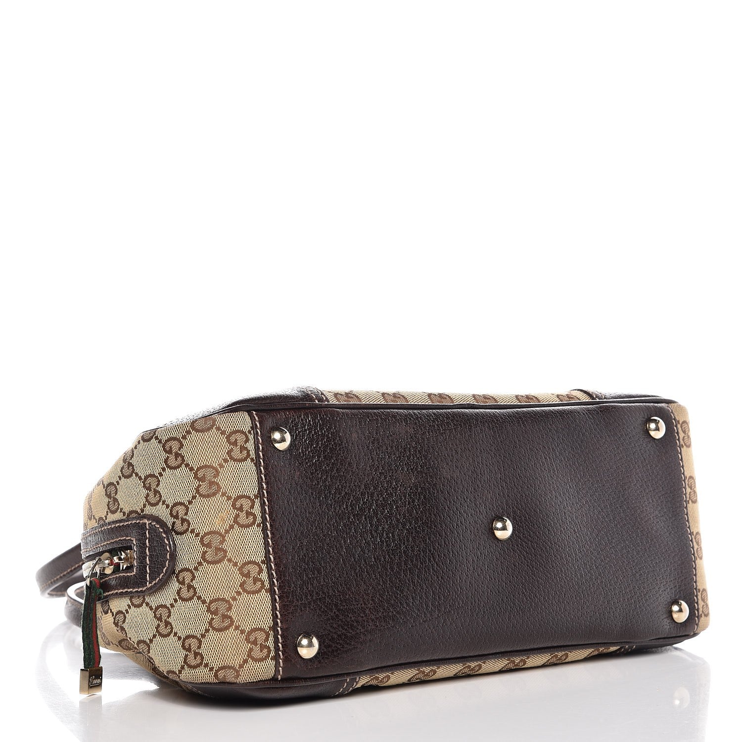 Gucci Monogram Small Princy Satchel Dark Brown 4 of 9