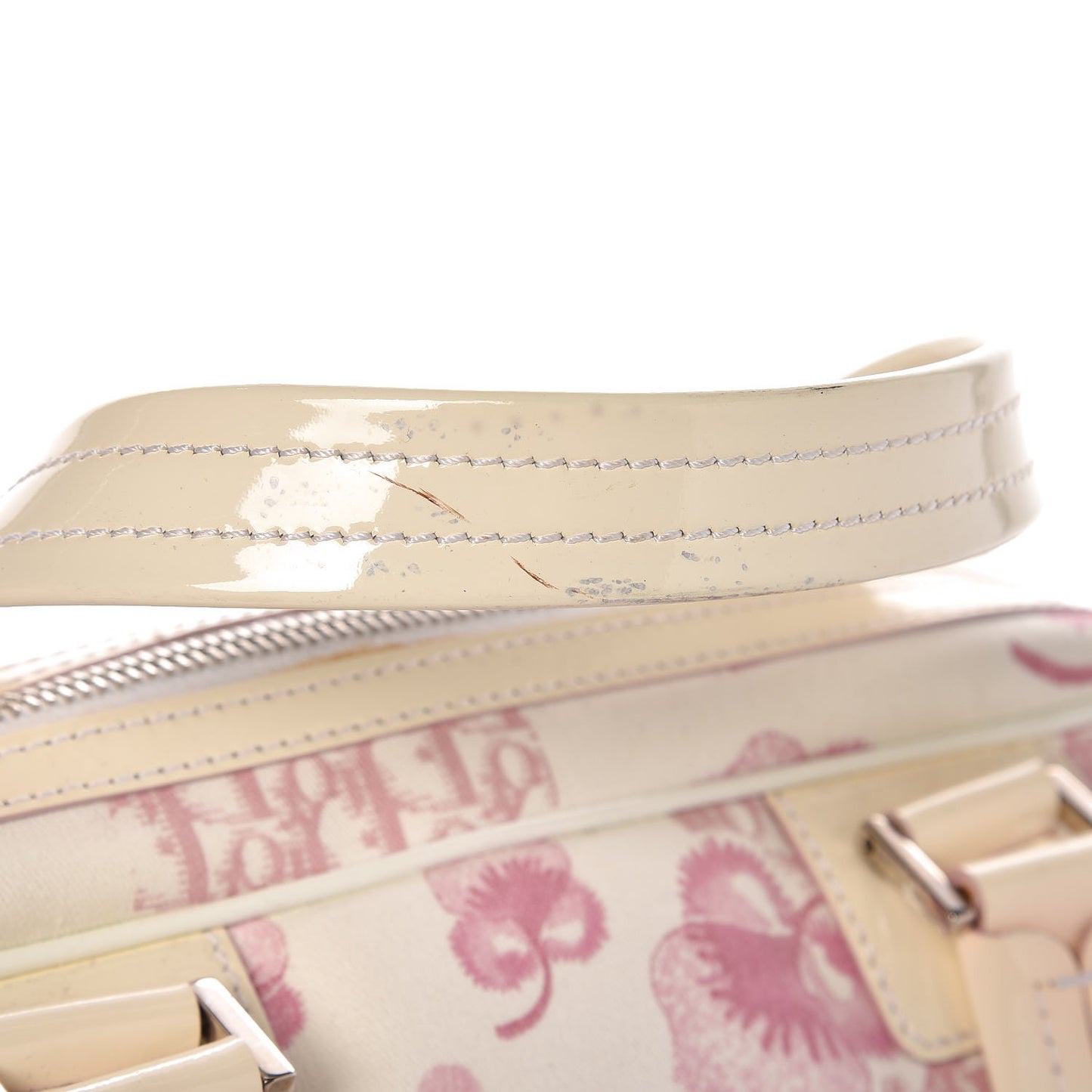 Canvas Monogram Floral Bowler Pink