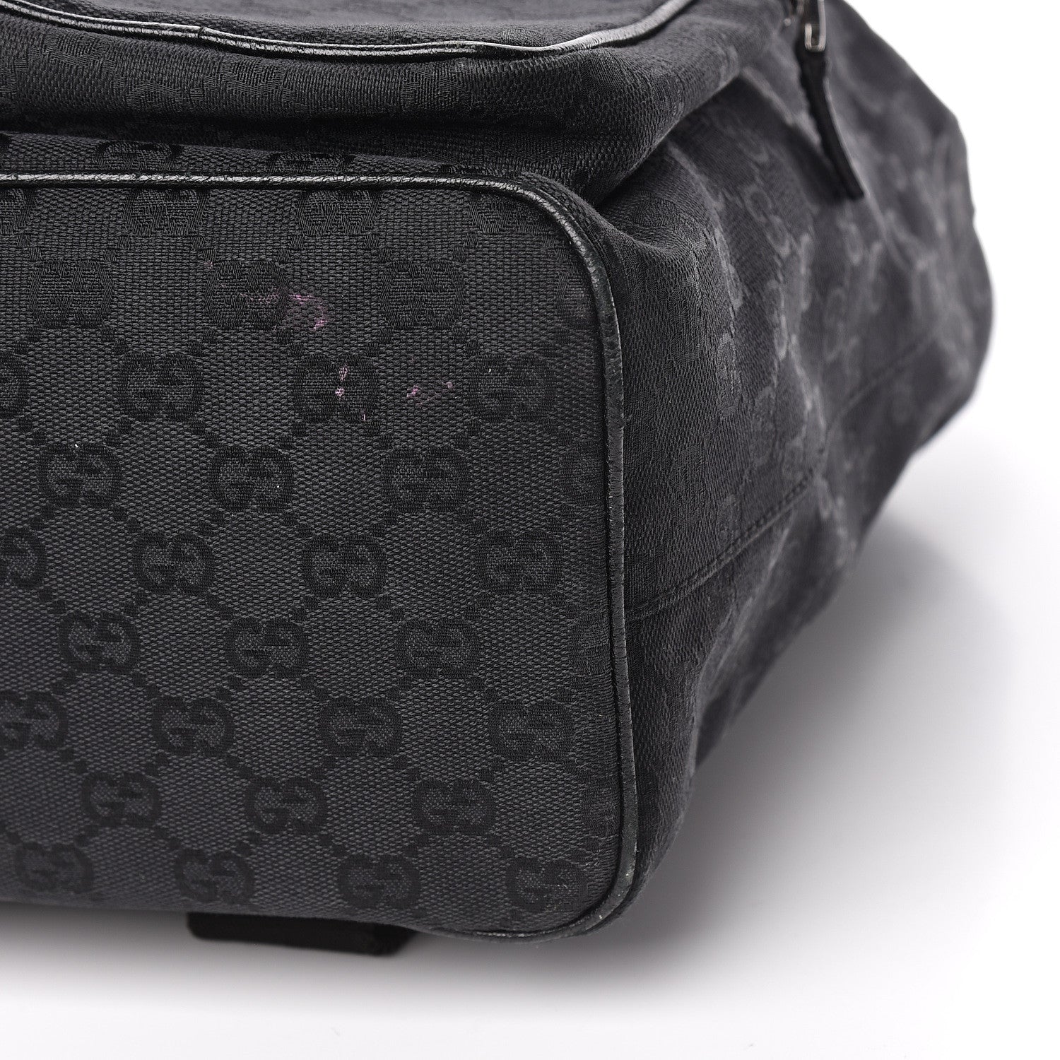 Gucci GG Monogram Single Buckle Backpack Black 18 of 18